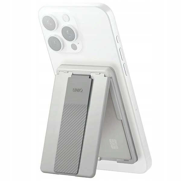 UNIQ HELDRO ID SLIM MAGNETIC CARD HOLDER WITH FLEXGRIP BAND AND STRAP | GREY